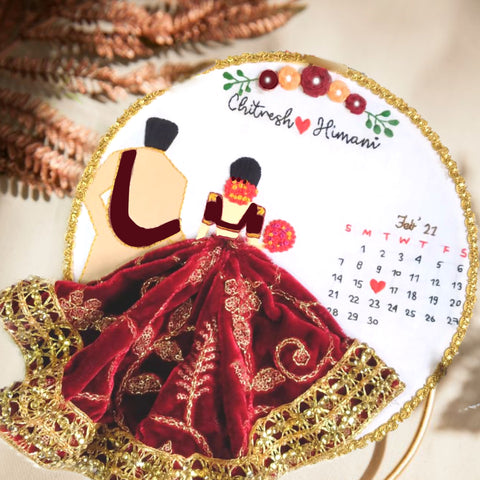 GiftScoop Wedding Embroidery Hoop gift for Couple, Design 2 with Light  Price in India - Buy GiftScoop Wedding Embroidery Hoop gift for Couple